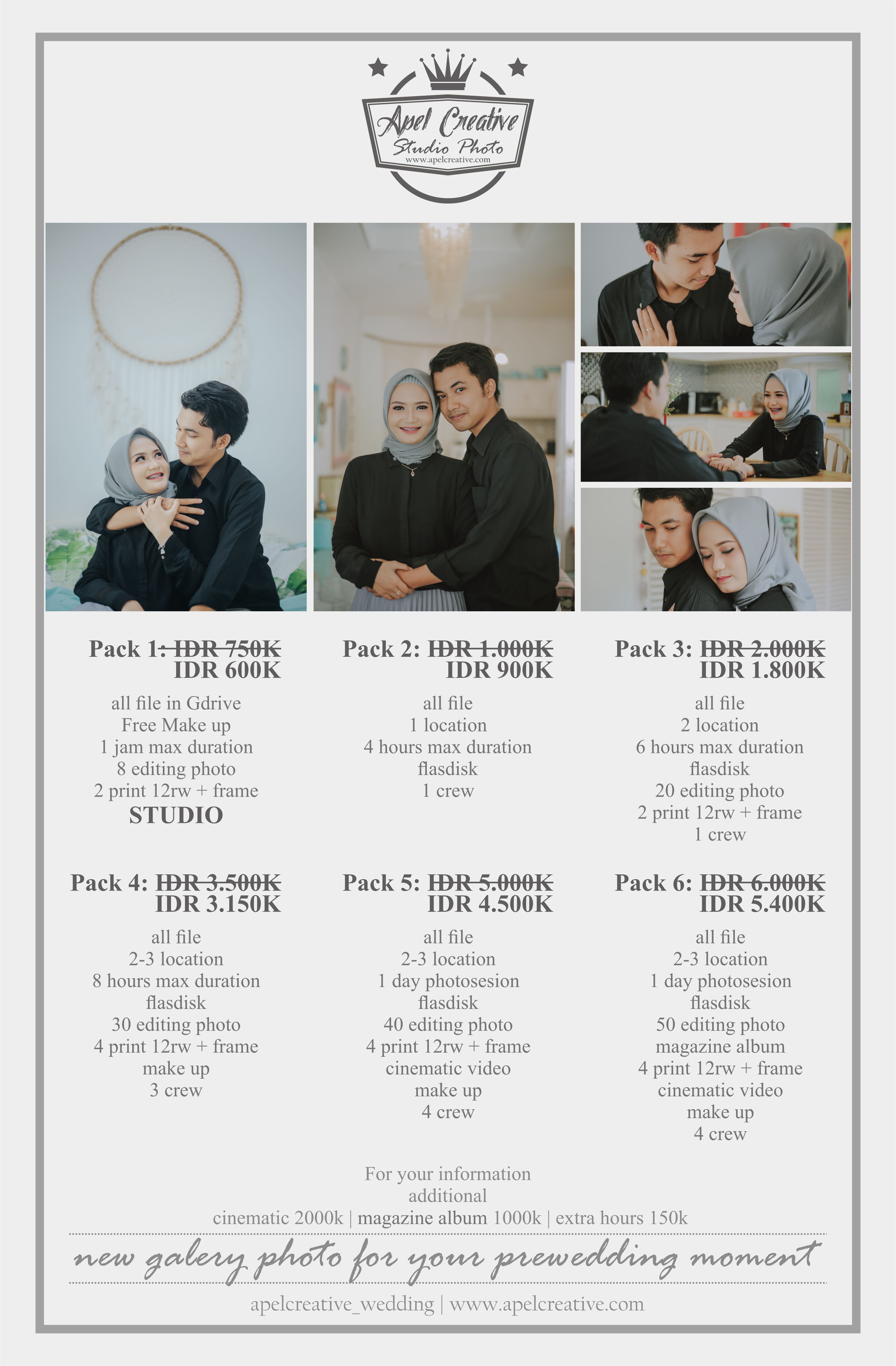 Harga Foto Prewedding - apel creative